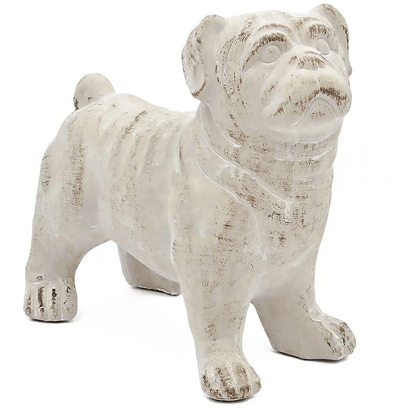 Standing Bulldog Beige Figurine