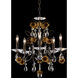 Signature Camellia 5 Light 19 inch Black with Heirloom Gold Chandelier Ceiling Light
