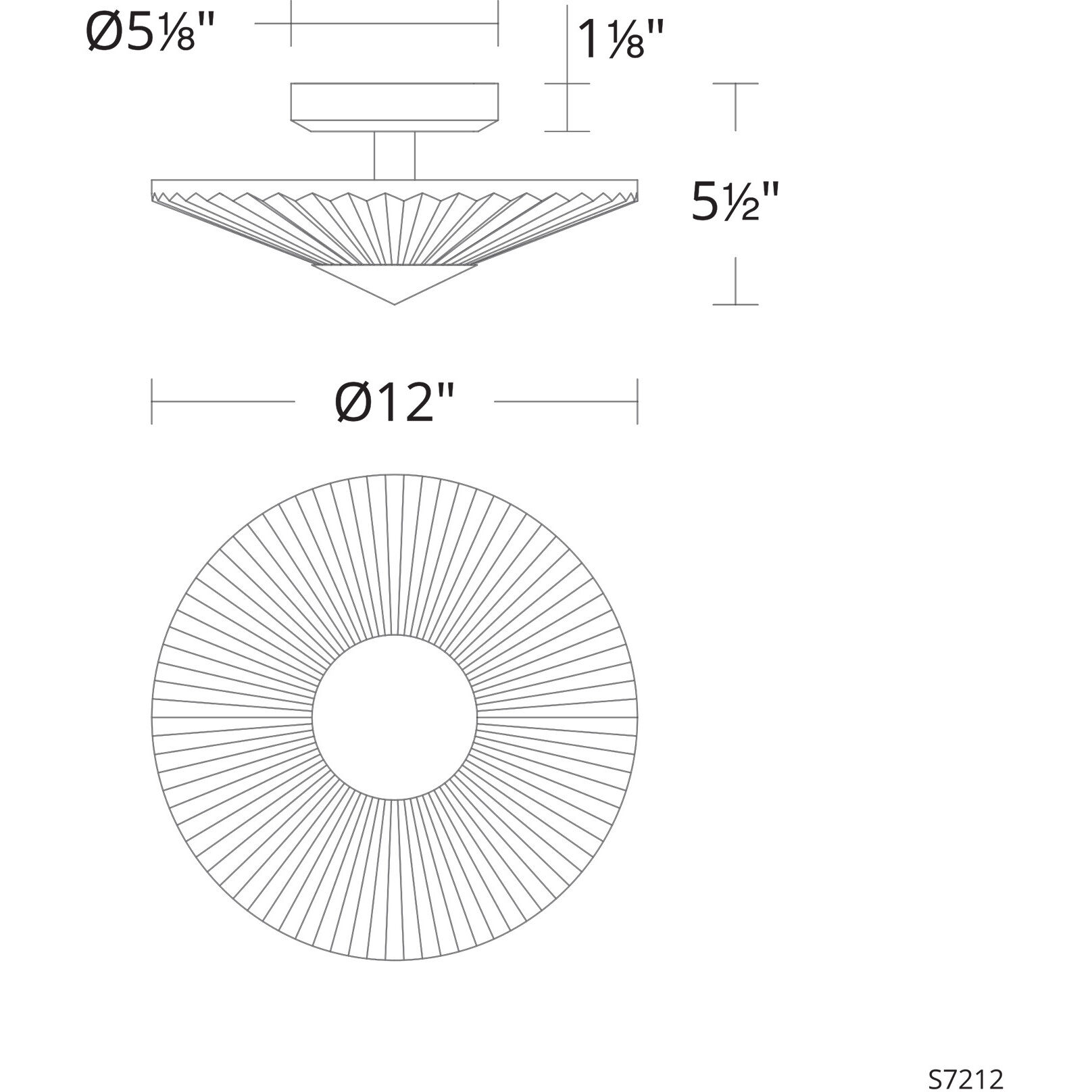 Origami LED 12 inch Polished Chrome Semi-Flush Mount Ceiling Light, Schonbek Signature
