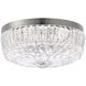 Regina LED 12 inch Polished Nickel Flush Mount Ceiling Light