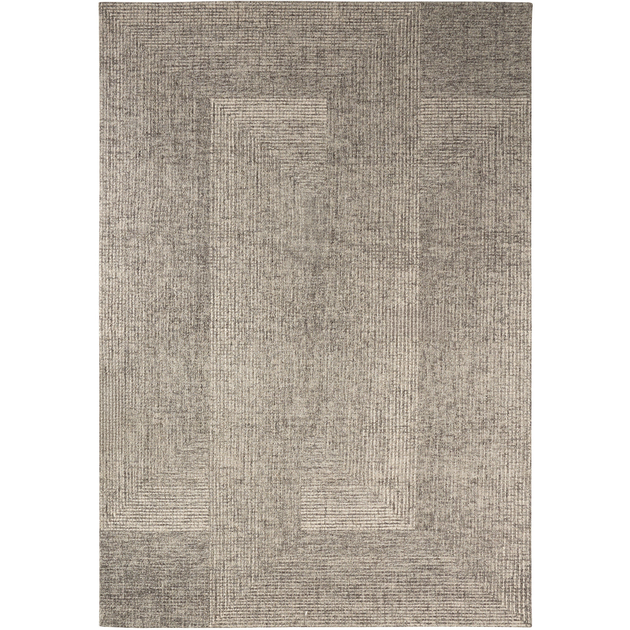 Laid Back Luxe Gray and Ivory Indoor Rug