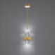 Beyond Silo LED 6 inch Aged Brass Mini Pendant Ceiling Light