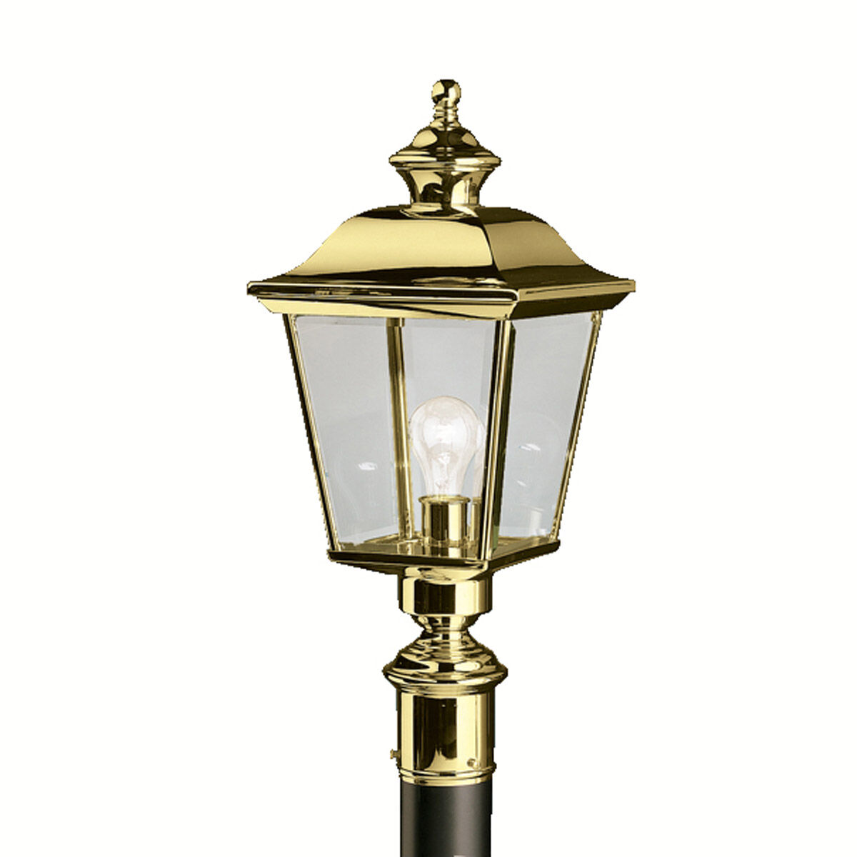 Bay Shore 1 Light 23 inch Polished Brass Outdoor Post Lantern