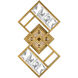 Signature Diamonta LED 3 inch French Gold ADA Wall Sconce Wall Light
