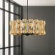 Twilight 6 Light Heirloom Gold Pendant Ceiling Light, Adjustable Height