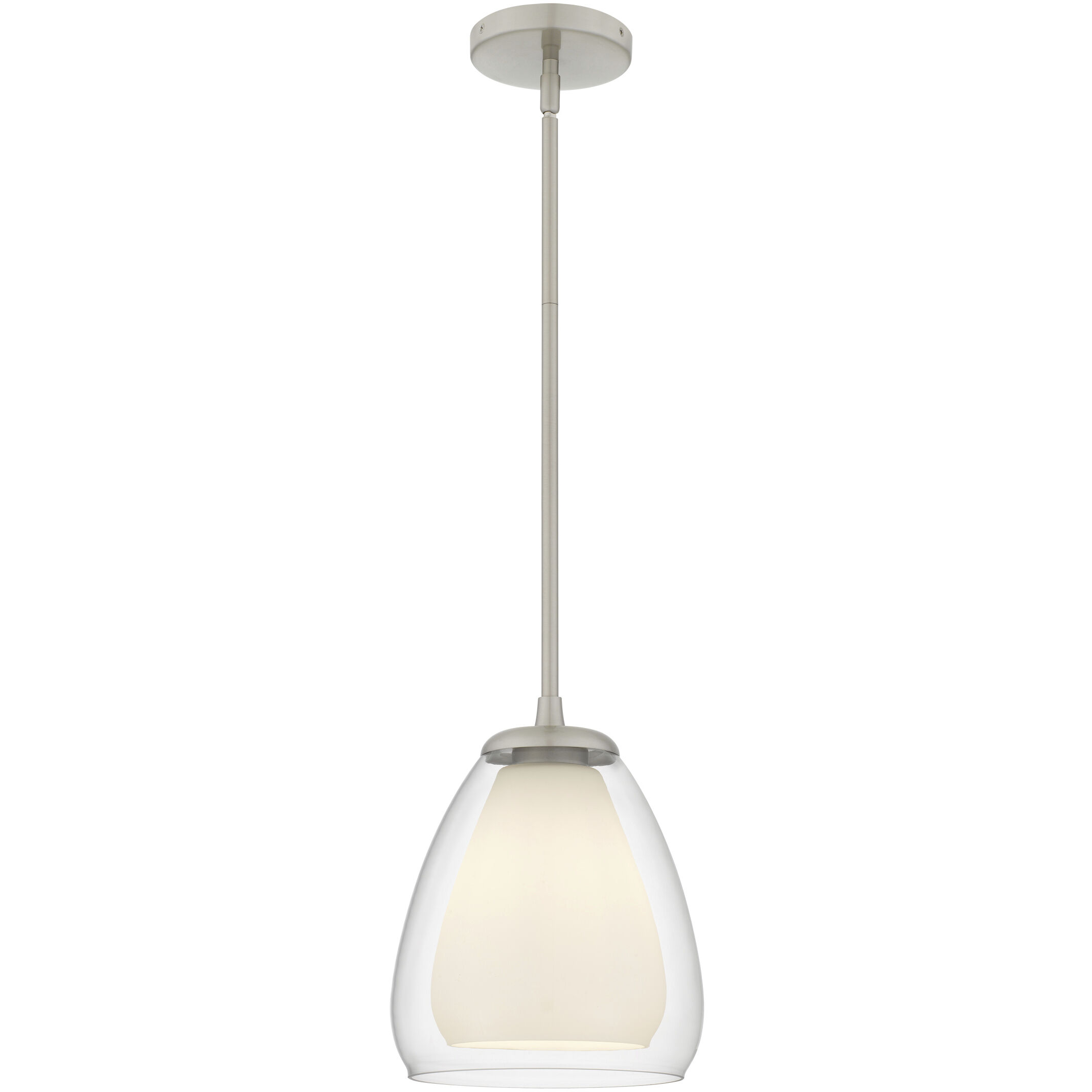 Vivienne 1 Light 9 inch Brushed Nickel Mini Pendant Ceiling Light