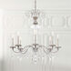 Helenia 8 Light 31.5 inch Antique Silver Chandelier Ceiling Light, Adjustable Height