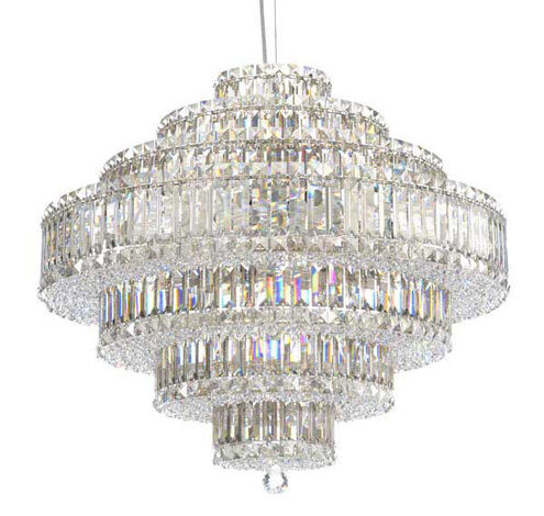 Plaza 31 Light Stainless Steel Pendant Ceiling Light in Radiance