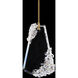 Forever Flora LED 4.25 inch Polished Chrome Pendant Ceiling Light in Gold Rope, Gold Rope
