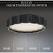 Signature Tarte LED 15.63 inch Black Flush Mount Ceiling Light