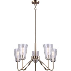 Everly 5 Light 25 inch Gold Chandelier Ceiling Light