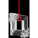 Forever Eva LED 3.75 inch Polished Chrome Pendant Ceiling Light in Red Rope, Red Rope