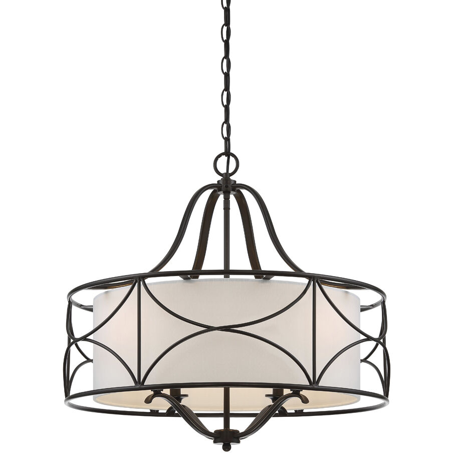 Avara 4 Light 24 inch Oil Rubbed Bronze Chandelier Ceiling Light