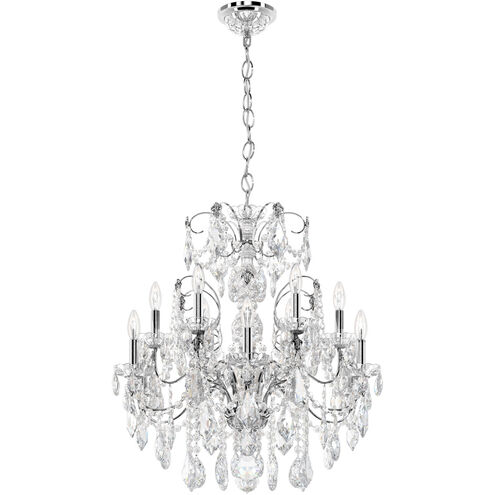 Century 12 Light 30 inch Polished Silver Chandelier Ceiling Light