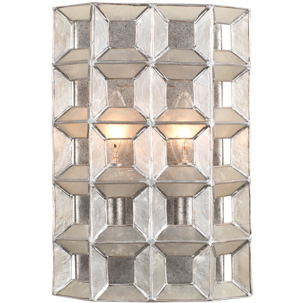 Prado Wall Sconce Wall Light in Oxidized Silver Leaf