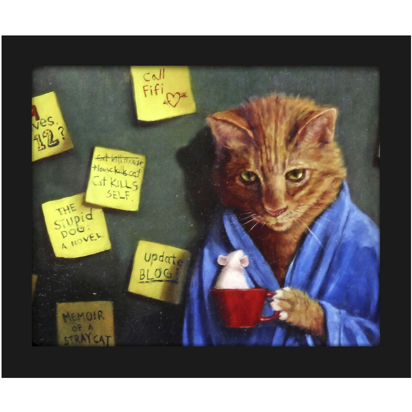 Animals 11 X 9 inch Non-Glass Framed Art, Propac