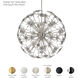 Esteracae 8 Light Polished Stainless Steel Pendant Ceiling Light in Radiance