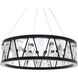 Beyond Corinth LED 32.13 inch Black Chandelier Ceiling Light, Beyond