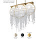 Forever Fantasia LED 48 inch Black Linear Pendant Ceiling Light
