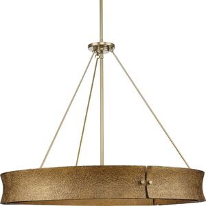 Lusail 6 Light 32 inch Soft Gold Chandelier Ceiling Light, Design Series
