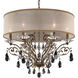 Filigrae 6 Light 24 inch Etruscan Gold Chandelier Ceiling Light in White