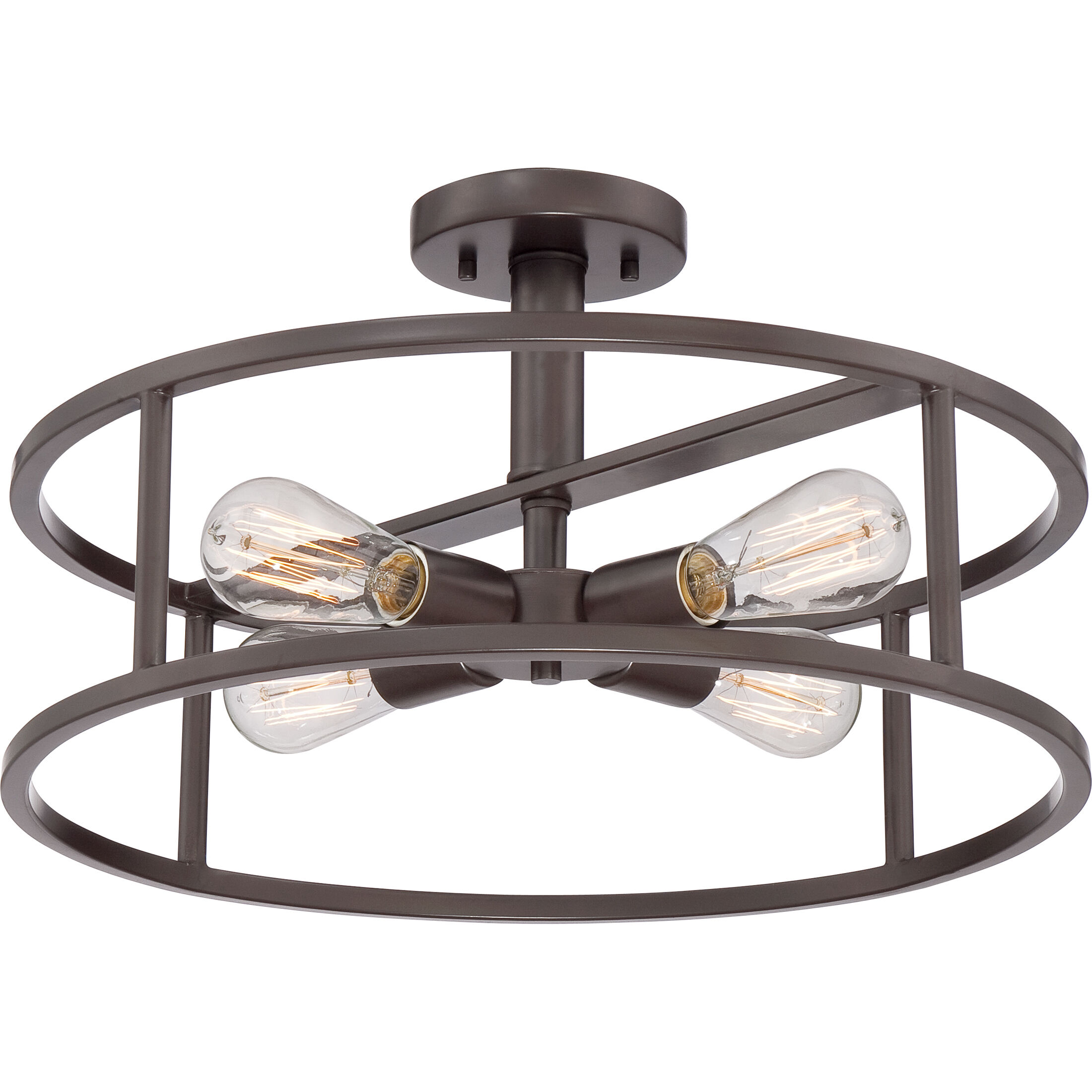 New Harbor 4 Light 18.00 inch Semi-Flush Mount