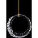 Forever Serenity LED 3.6 inch Polished Chrome Pendant Ceiling Light in Gold Rope, Gold Rope