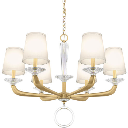 Emilea 6 Light 30.5 inch Heirloom Gold Chandelier Ceiling Light in Heirloom Gold Cast