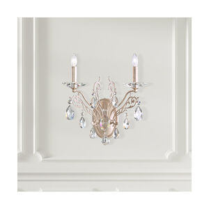 Filigrae 2 Light 10 inch Antique Silver Wall Sconce Wall Light in Filigrae Spectra