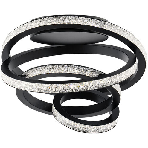 Beyond Jangle LED 28.5 inch Black Flush Mount Ceiling Light