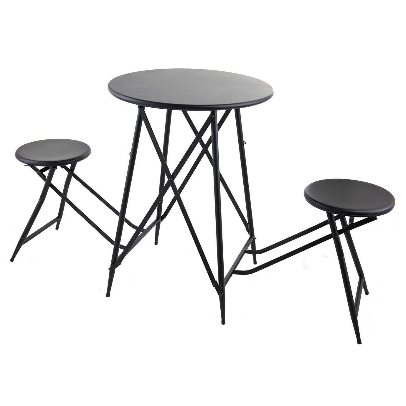 Anita 32.3 X 24 inch Black Side Table