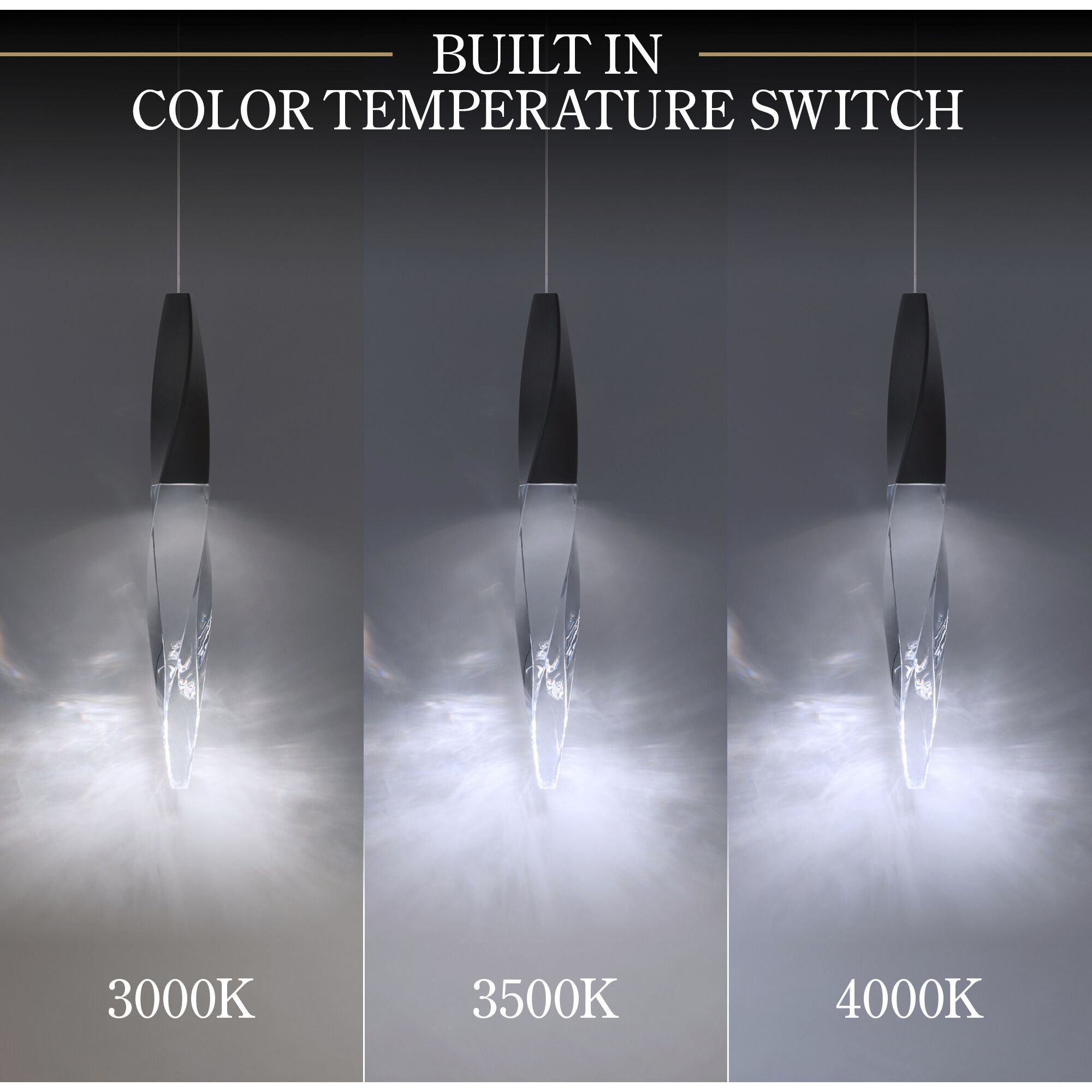 Beyond Kindjal LED 12 inch Black Multi-Light Pendant Ceiling Light, Linear Canopy