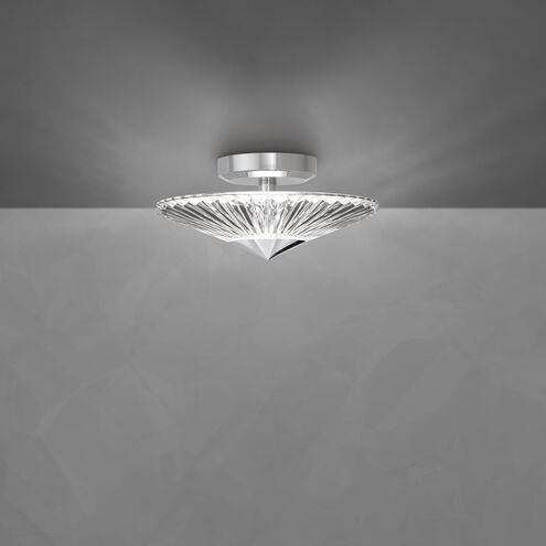 Origami LED 12 inch Polished Chrome Semi-Flush Mount Ceiling Light, Schonbek Signature