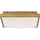 Beyond Wisteria LED 12 inch Aged Brass Flush Mount Ceiling Light