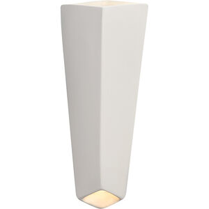 Ambiance LED 7 inch Celadon Green Crackle ADA Wall Sconce Wall Light, Prism