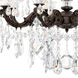 La Scala 8 Light 25 inch Heirloom Bronze Chandelier Ceiling Light in Heritage, Heirloom Bronze Cast