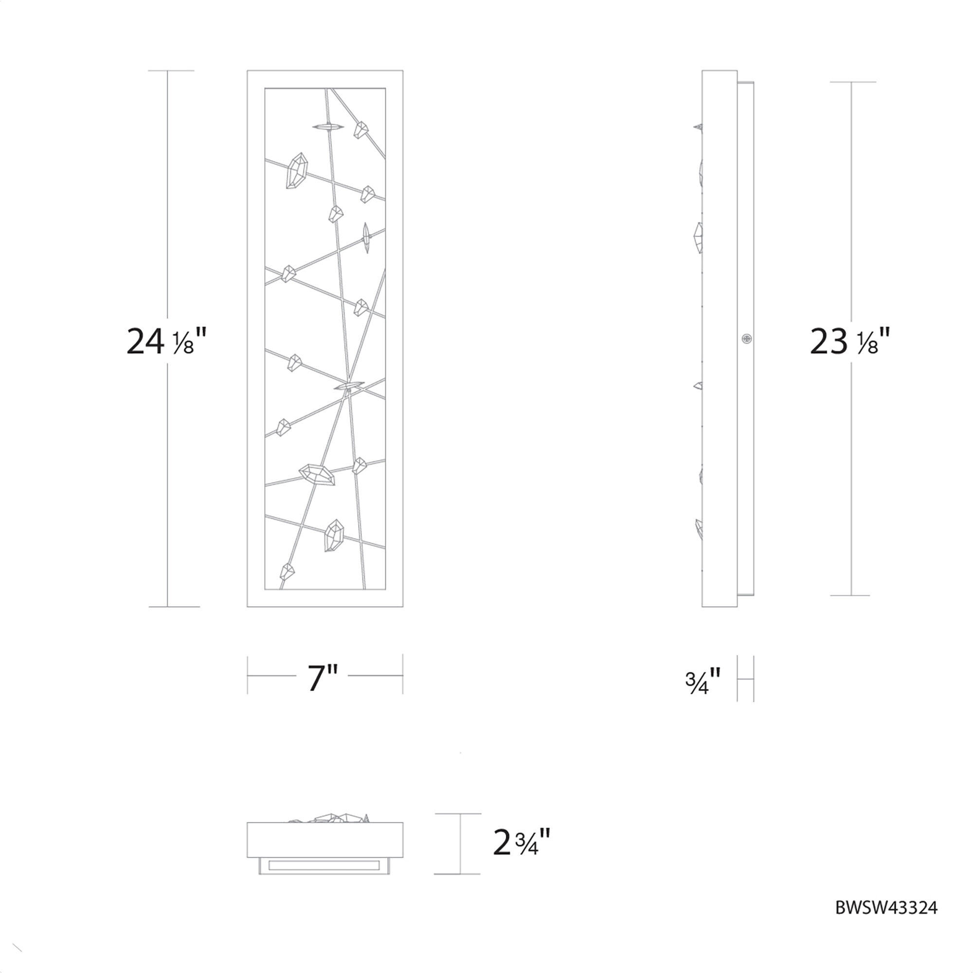 Dreamcatcher LED 24.2 inch Black Outdoor Wall Light, Beyond