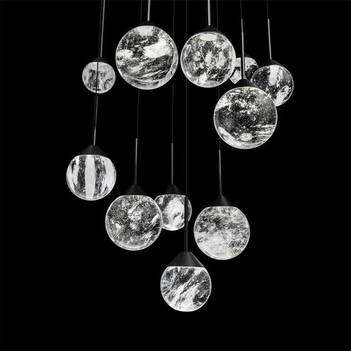 Beyond Quest LED 20 inch Aged Brass Multi-Light Pendant Ceiling Light, Square Canopy