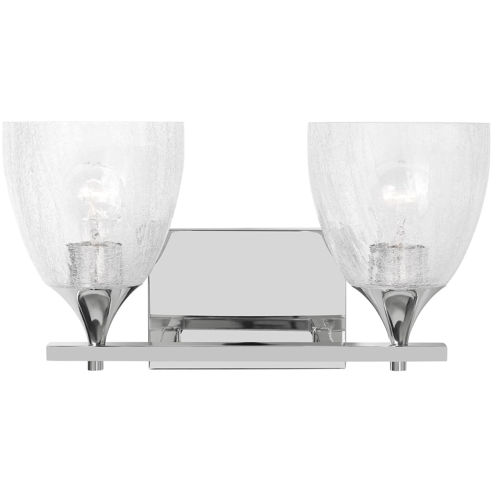 Drew & Jonathan Toffino 2 Light 16 inch Chrome Vanity Light Wall Light