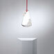 Forever Flora LED 4.25 inch Polished Chrome Pendant Ceiling Light in Red Rope, Red Rope