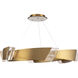 Embrace LED 44.3 inch Aged Brass Pendant Ceiling Light, Schonbek Signature