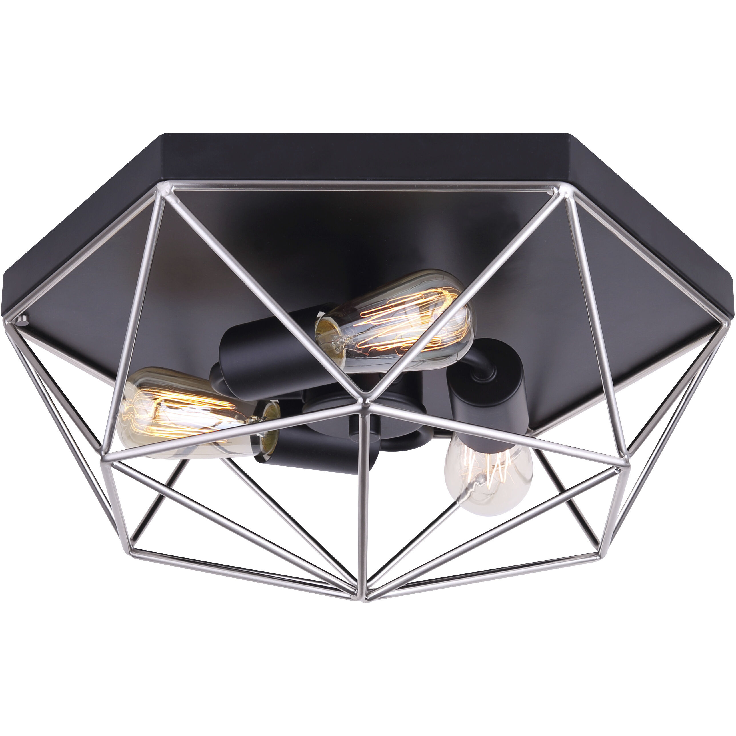 Madison 3 Light 15.00 inch Flush Mount