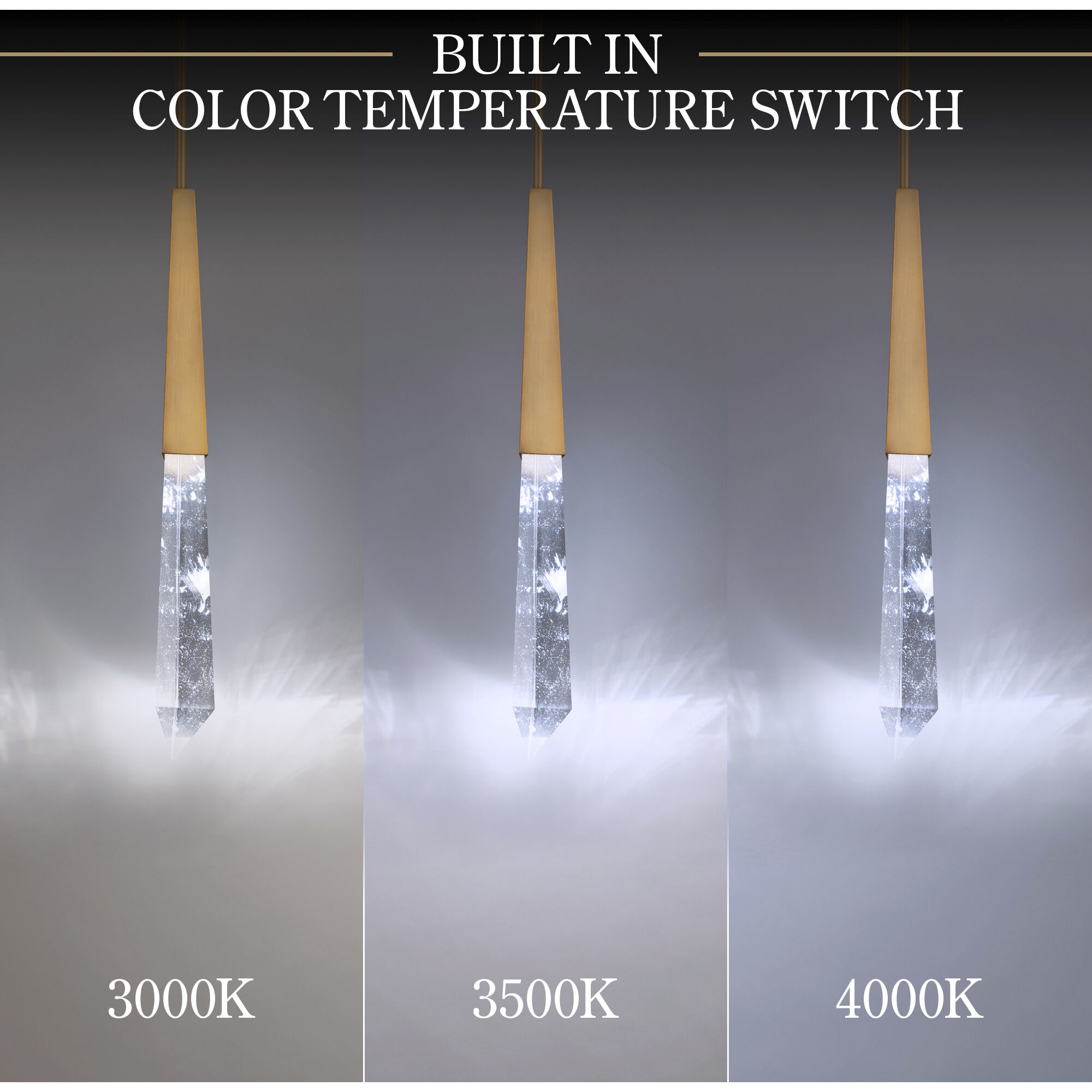 Beyond Solitude LED 40 inch Aged Brass Multi-Light Pendant Ceiling Light, Square Canopy