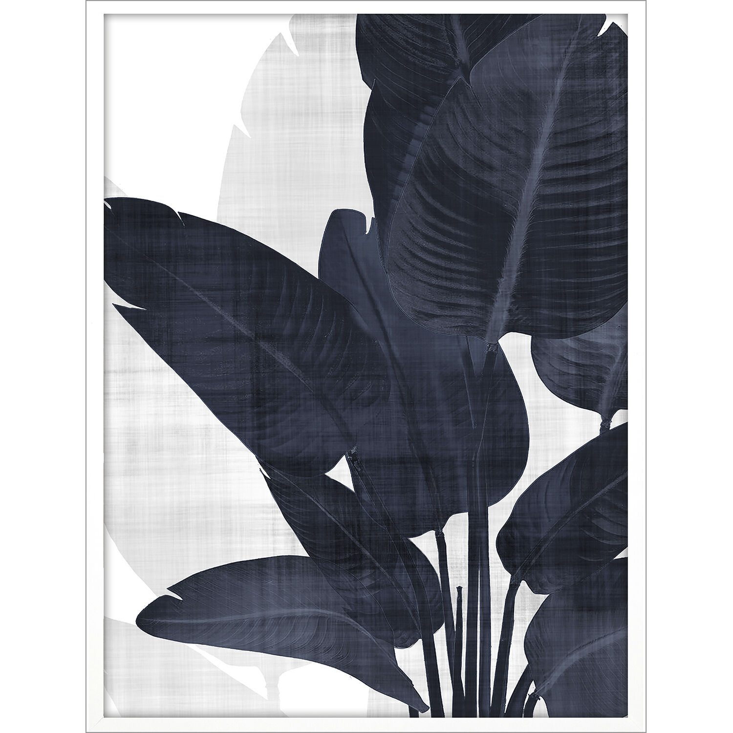 Florals Blue and White Framed Art