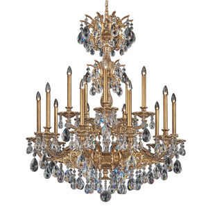 Milano 15 Light 39 inch Parchment Gold Chandelier Ceiling Light in Cast Parchment Gold, Milano Spectra