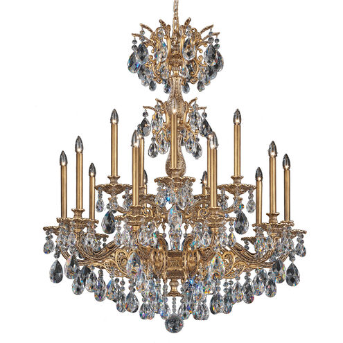 Milano 15 Light 39 inch Heirloom Gold Chandelier Ceiling Light in Cast Heirloom Gold, Milano Spectra