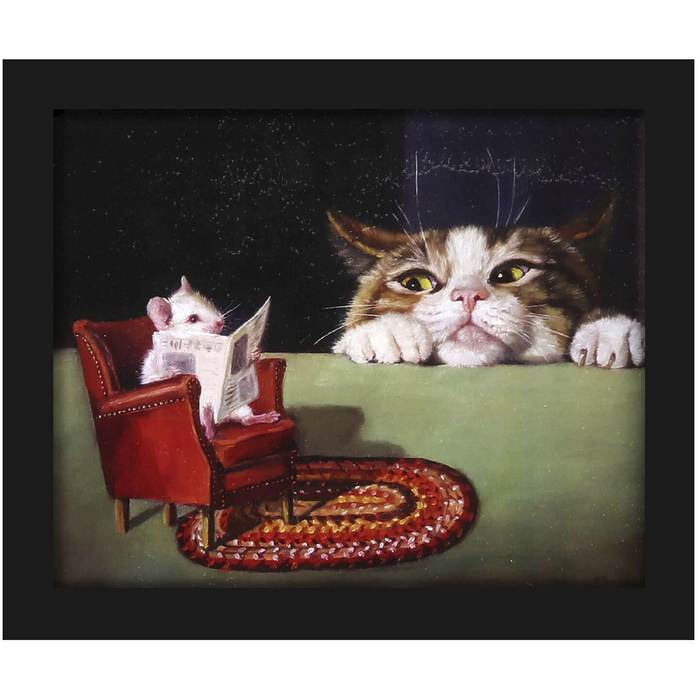 Animals 11 X 9 inch Non-Glass Framed Art, Propac