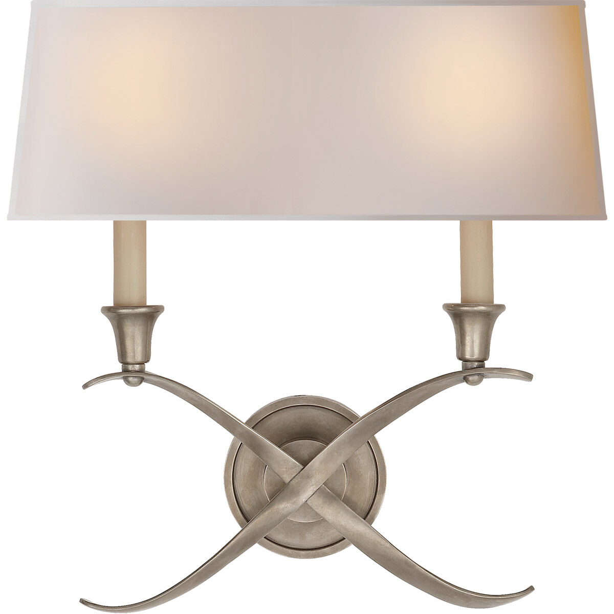 Chapman & Myers Cross Bouillotte 2 Light 15.00 inch Wall Sconce