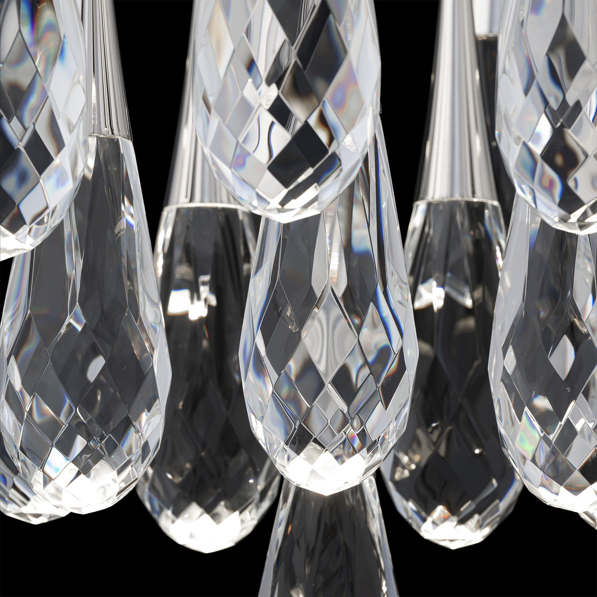 Beyond Hibiscus LED 26 inch Polished Nickel Multi-Light Pendant Ceiling Light, Round Canopy