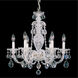 Sterling 6 Light Polished Silver Chandelier Ceiling Light